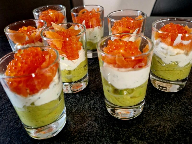 Cliquez pour zoomer ! Verrines saumon avocat Thermomix par valerie_341