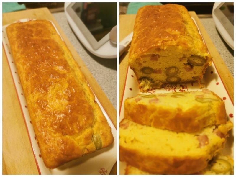 Cliquez pour zoomer ! Cake salé jambon fromage et olives Thermomix par Severine7305