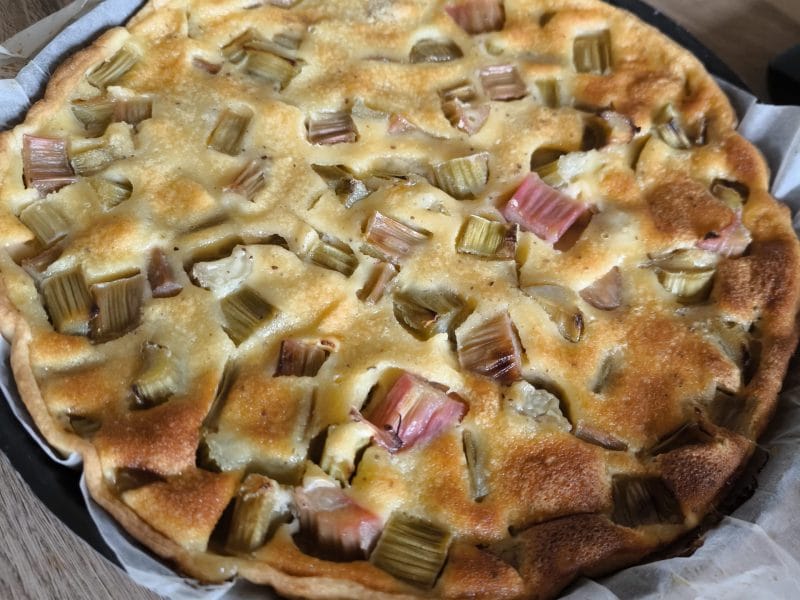 Cliquez pour zoomer ! Tarte à la rhubarbe Thermomix par Severine7305