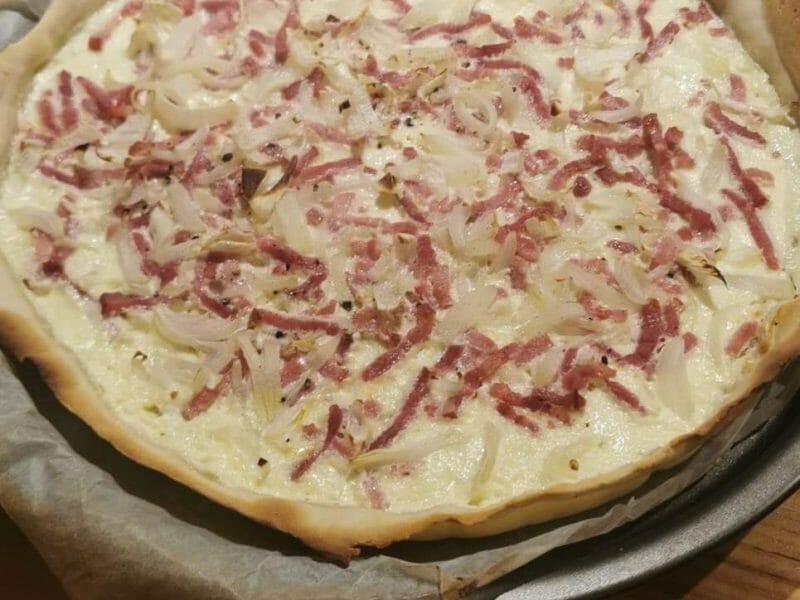 Cliquez pour zoomer ! Flammekueche traditionnelle Thermomix par Severine7305