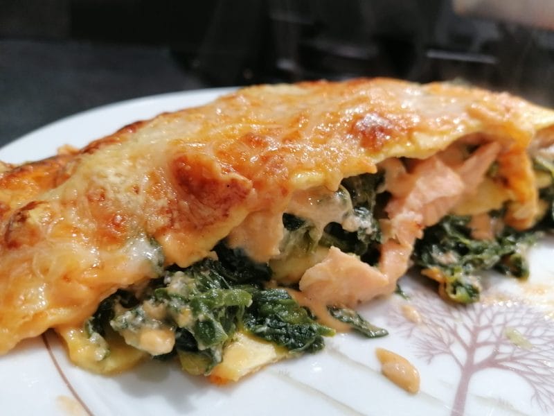 Cliquez pour zoomer ! Lasagnes au saumon et aux épinards Thermomix par caroline_393