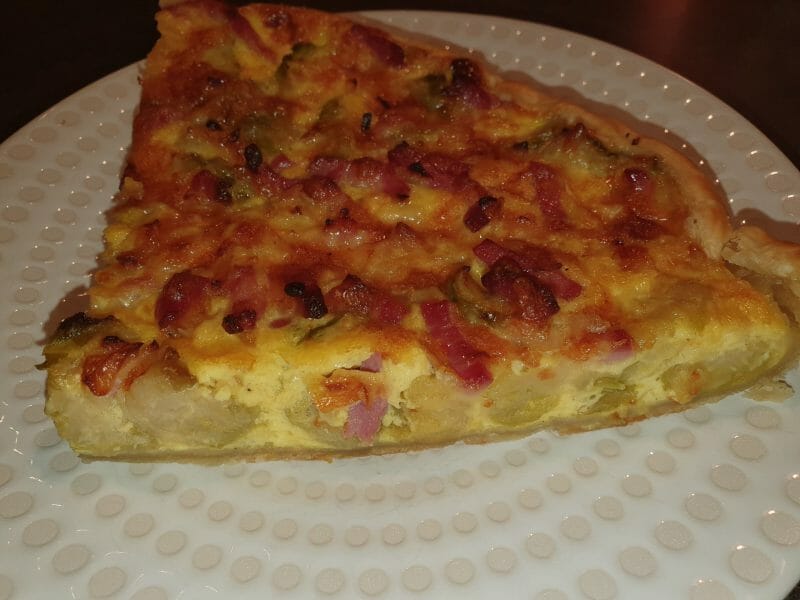Cliquez pour zoomer ! Quiche aux choux de Bruxelles et lardons Thermomix par Julie52