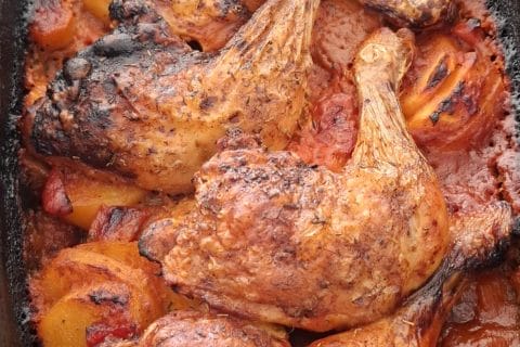 Cliquez pour zoomer ! Poulet aux pommes de terre, poivron et tomates Thermomix par slysly