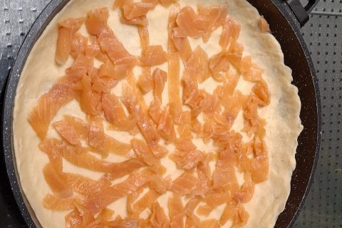 Cliquez pour zoomer ! Quiche poireaux et saumon Thermomix par slysly