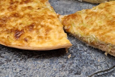 Cliquez pour zoomer ! Quiche poireaux et saumon Thermomix par slysly