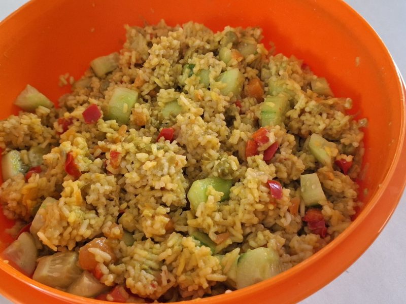 Cliquez pour zoomer ! Salade de riz arc-en-ciel Thermomix par slysly
