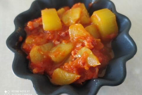 Cliquez pour zoomer ! Concombre cuit lardons tomate paprika Thermomix par slysly