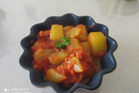 Cliquez pour zoomer ! Concombre cuit lardons tomate paprika Thermomix par slysly