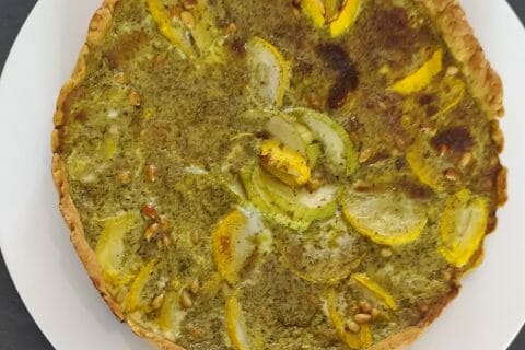 Cliquez pour zoomer ! Tarte aux courgettes et au pesto Thermomix par slysly
