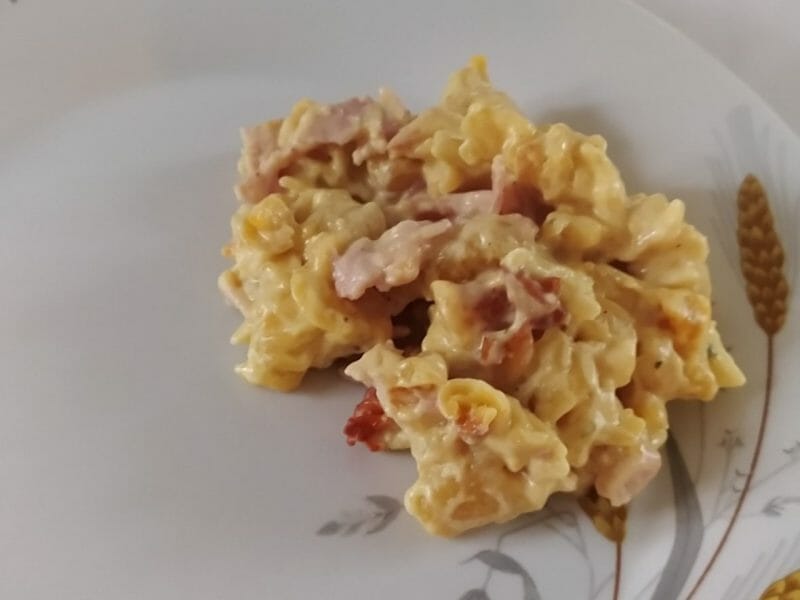 Cliquez pour zoomer ! Gratin de fusilli au jambon Thermomix par slysly