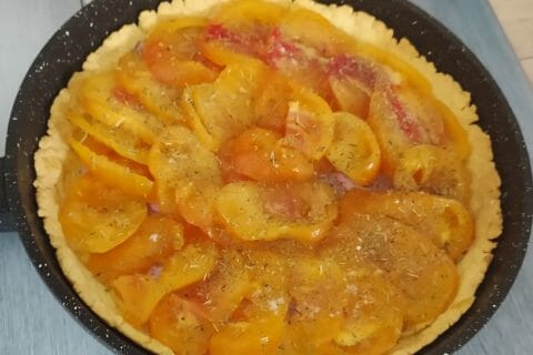 Cliquez pour zoomer ! Tarte tomates et jambon Thermomix par slysly