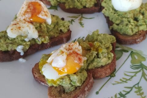 Cliquez pour zoomer ! Tartine avocat et oeuf mollet Thermomix par slysly