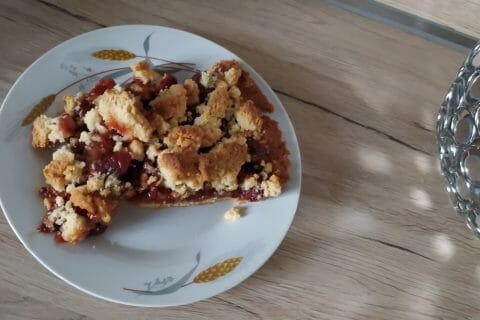Cliquez pour zoomer ! Tarte aux cerises façon crumble Thermomix par slysly