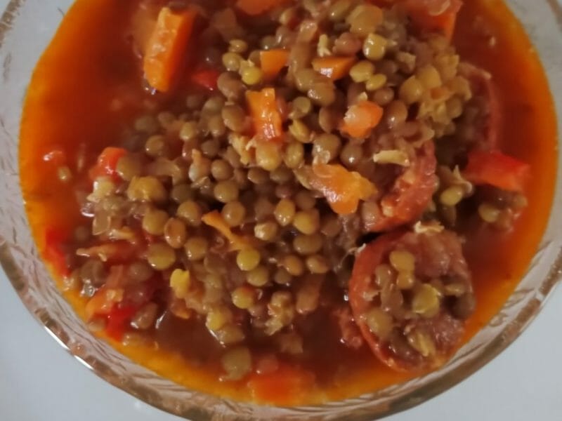 Cliquez pour zoomer ! Soupe de lentilles au chorizo Thermomix par slysly