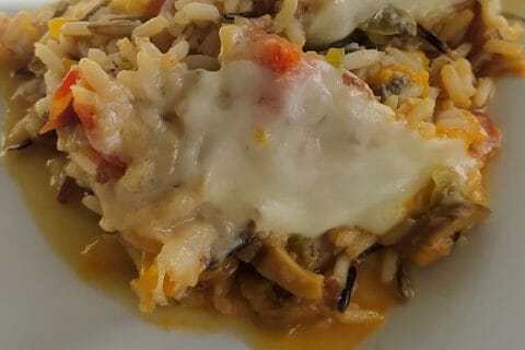 Gratin de riz façon pizza au Thermomix - Cookomix