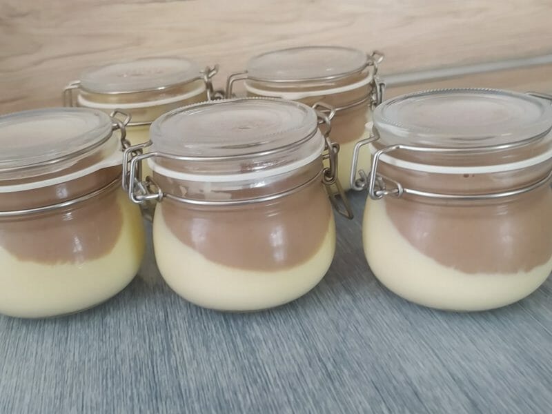 Cliquez pour zoomer ! Crème dessert au deux saveurs Thermomix par slysly