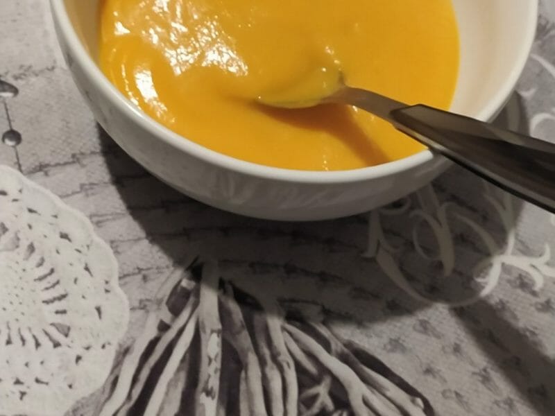 Velouté de patate douce au lait de coco au Thermomix - Cookomix