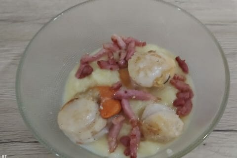 Cliquez pour zoomer ! Saint Jacques snackées sur purée de panais Thermomix par slysly