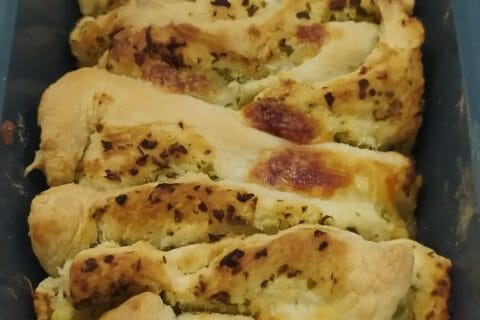 Cliquez pour zoomer ! Pain à l’ail, persil et mozzarella Thermomix par slysly