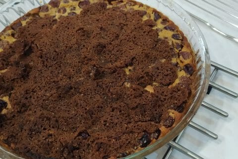 Cliquez pour zoomer ! Clafoutis cerises, noisettes et crumble spéculoos Thermomix par slysly