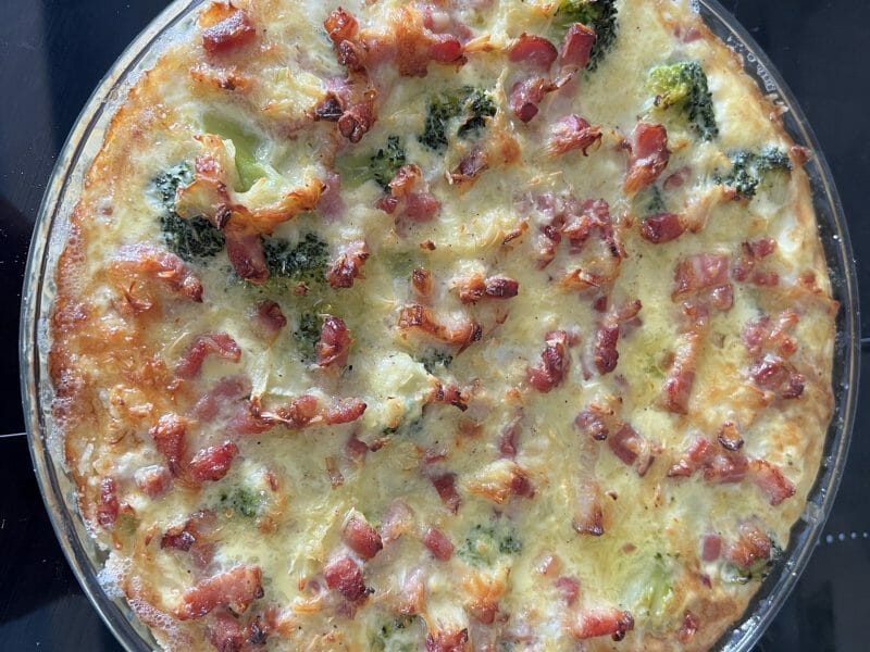 Cliquez pour zoomer ! Quiche aux choux de Bruxelles et lardons Thermomix par maya178