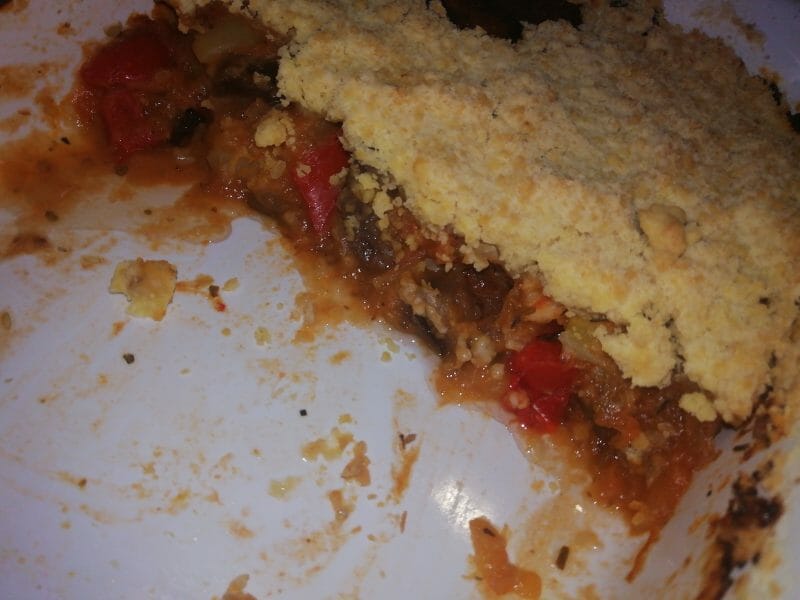 Cliquez pour zoomer ! Crumble aux légumes provençaux Thermomix par liiyaa81