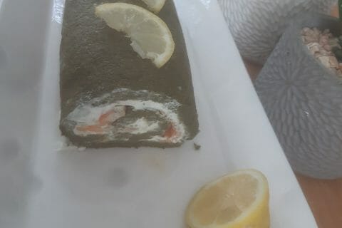 Cliquez pour zoomer ! Roulé aux épinards, saumon et Boursin Thermomix par scoubina