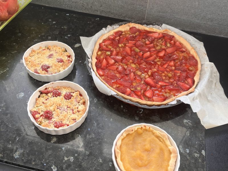 Cliquez pour zoomer ! Crumble fraise rhubarbe et noix de coco Thermomix par titite74