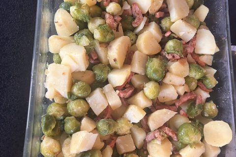 Cliquez pour zoomer ! Gratin de choux de Bruxelles au comté Thermomix par titite74