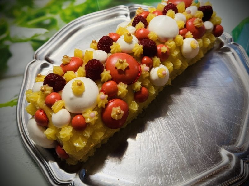 Cliquez pour zoomer ! Bûche au citron meringuée Thermomix par chacha26250