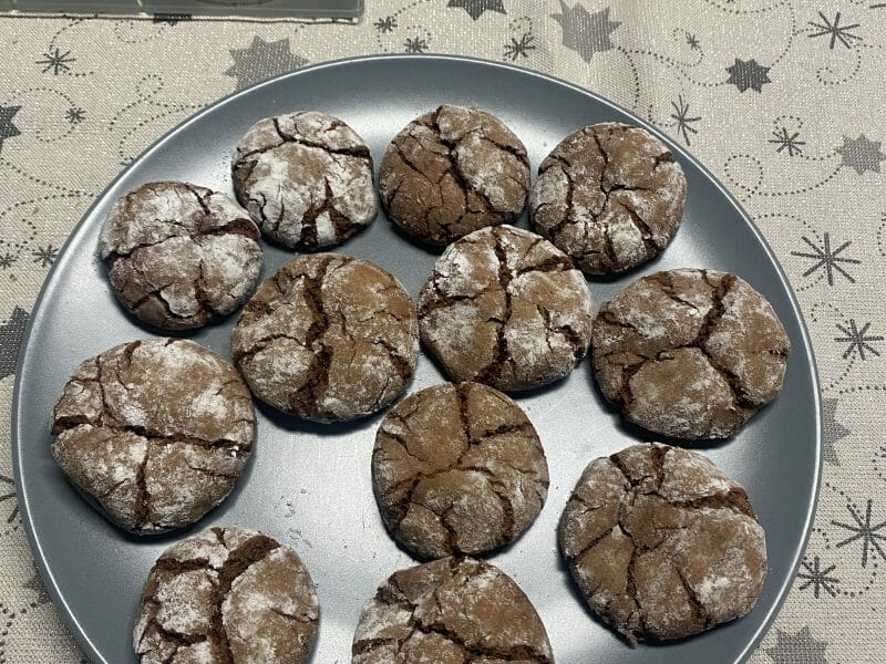 Cliquez pour zoomer ! Craquelés au chocolat Thermomix par nanette43