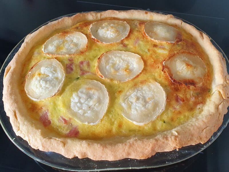 Cliquez pour zoomer ! Tarte courgette, jambon & chèvre Thermomix par gwen-76