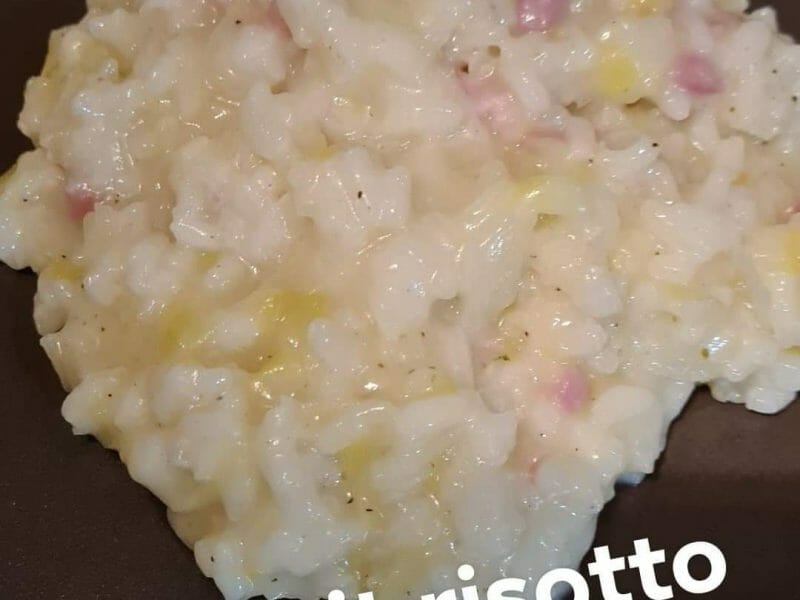Cliquez pour zoomer ! Risotto poireaux et lardons Thermomix par lena_25