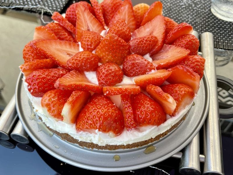 Cliquez pour zoomer ! Tarte aux fraises sans cuisson Thermomix par moonshine78