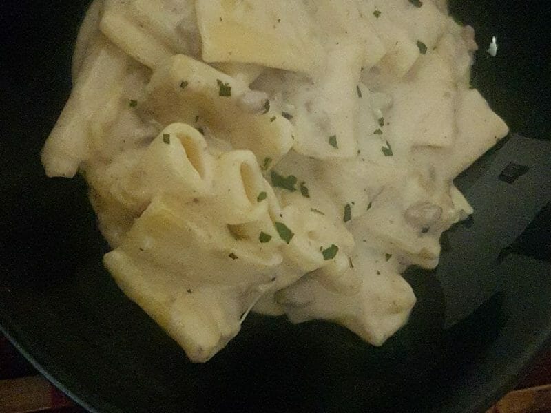 Cliquez pour zoomer ! Macaroni sauce Alfredo Thermomix par colombe