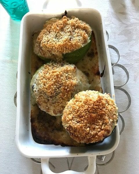 Cliquez pour zoomer ! Courgettes rondes farcies à la ricotta Thermomix par feecuisine
