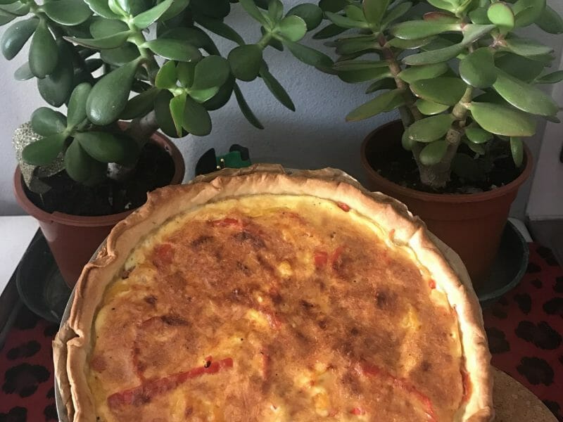 Cliquez pour zoomer ! Quiche poivrons et chorizo Thermomix par Miminefer