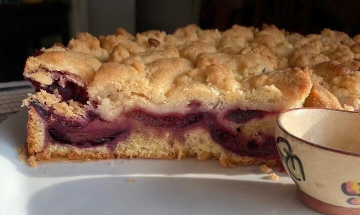 Cliquez pour zoomer ! Crumb cake aux prunes Thermomix par Miminefer