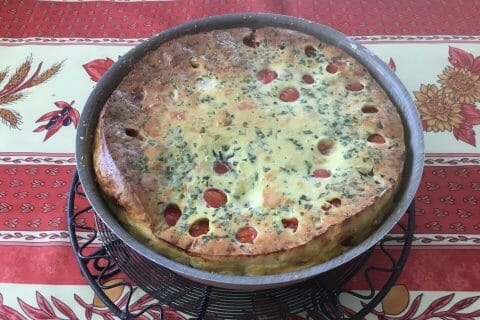 Cliquez pour zoomer ! Clafoutis tomates cerises et fromage de chèvre Thermomix par Miminefer