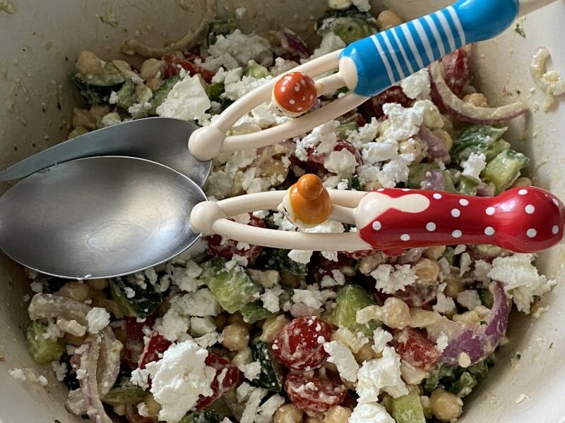 Cliquez pour zoomer ! Salade de pois chiches Thermomix par Miminefer