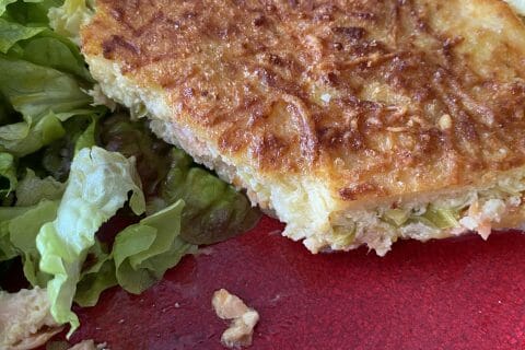 Cliquez pour zoomer ! Quiche poireaux et saumon Thermomix par Miminefer
