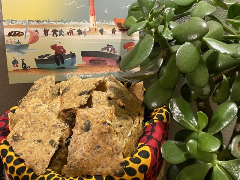 Cliquez pour zoomer ! Crackers salés à l’emmental et aux graines Thermomix par Miminefer