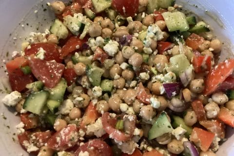 Cliquez pour zoomer ! Salade de pois chiches Thermomix par Miminefer