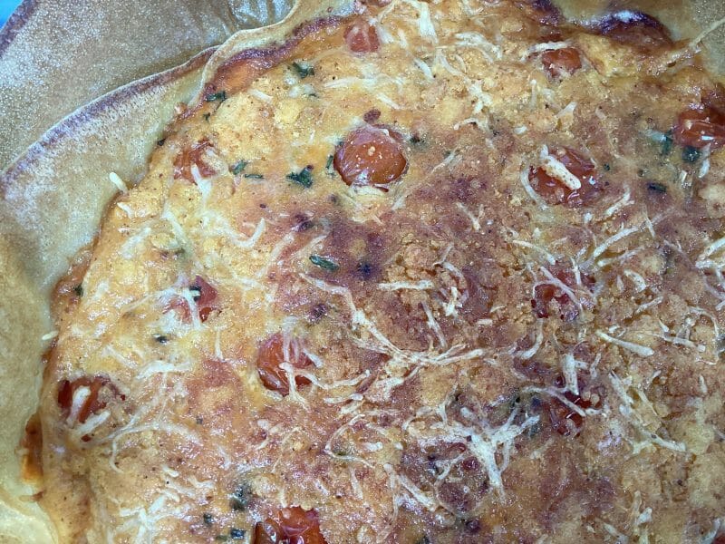 Cliquez pour zoomer ! Tarte au thon, tomate et moutarde Thermomix par Miminefer