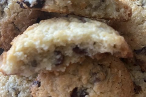 Cliquez pour zoomer ! Cookies à la noix de coco et pépites de chocolat Thermomix par Miminefer