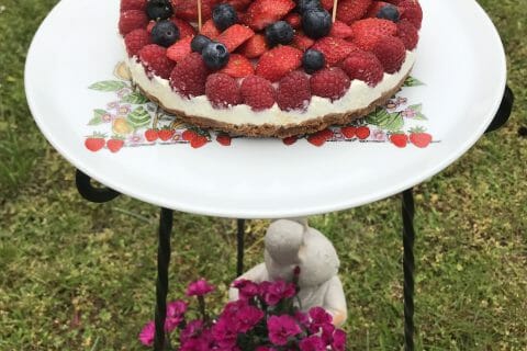 Cliquez pour zoomer ! Tarte aux fraises sans cuisson Thermomix par Miminefer