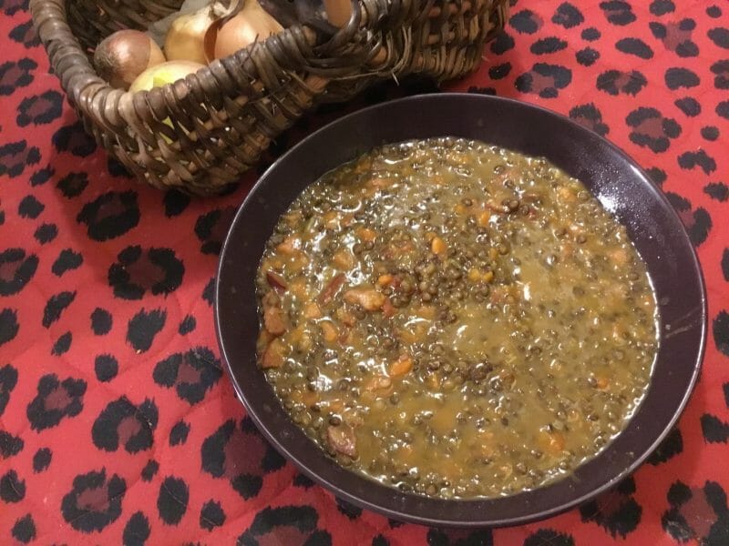 Cliquez pour zoomer ! Soupe de lentilles au chorizo Thermomix par Miminefer