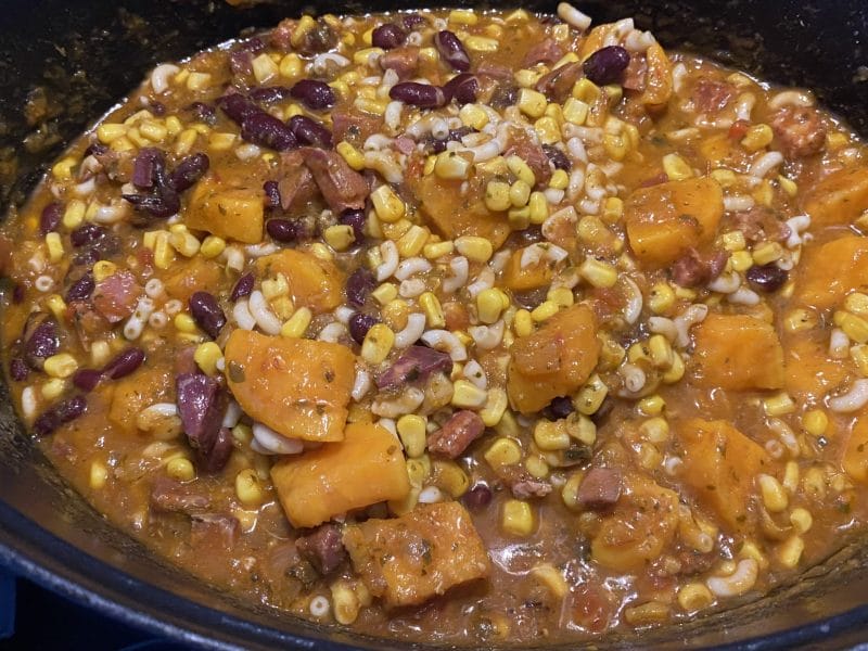 Cliquez pour zoomer ! Soupe aux haricots rouges et coquillettes Thermomix par Miminefer