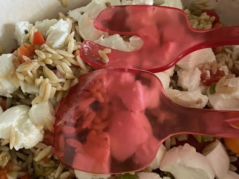 Cliquez pour zoomer ! Salade d’orzo à la méditerranéenne Thermomix par Miminefer