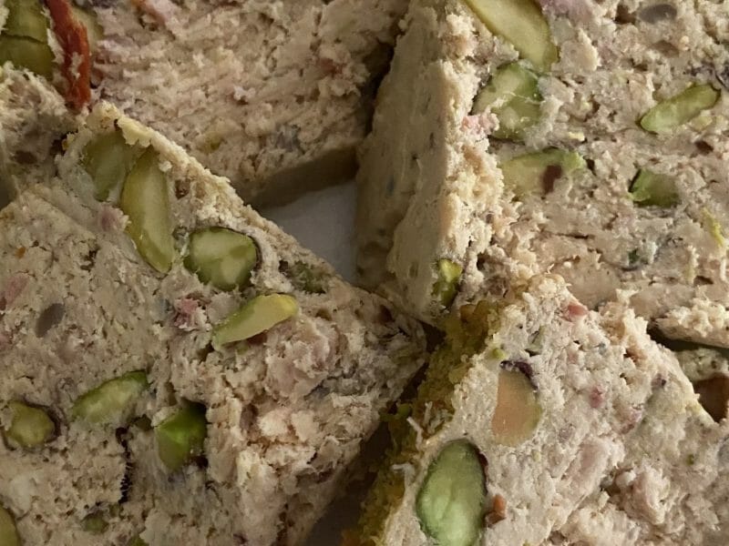 Cliquez pour zoomer ! Galantine de poulet aux pistaches Thermomix par Miminefer